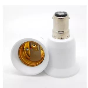 B15 to E27 LED Light Base Lamp Bulbs Socket Adapter Converter - Picture 1 of 1