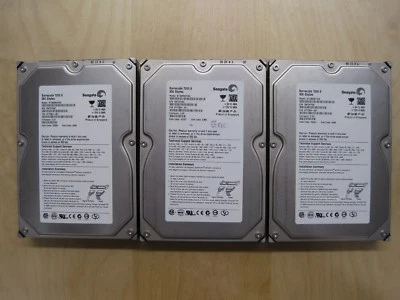 Lot of 3 Seagate Barracuda 7200.8 ST3300831AS 300GB 3.5" SATA Hard Drive   - Image 1 of 4