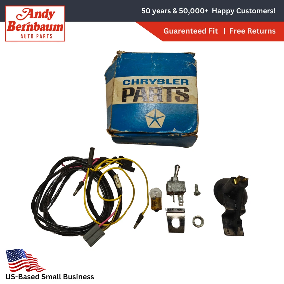 Plymouth Valiant Dart 1968-1969 paquete de luces de mapa de cortesía NOS 2864322. Foto 1 de 4