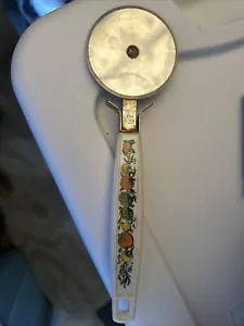 Cortador de pizza vintage EKCO diseño de frutas - Imagen 1 de 5