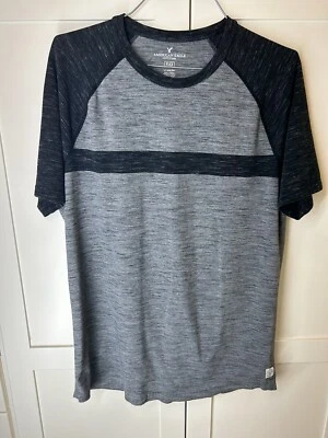 American Eagle Men’s Flex Black Gray Short Sleeve Tee Size L - Image 1 of 3