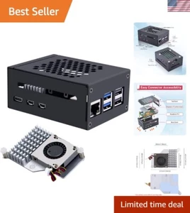 Durable Aluminum Case with Raspberry Pi 5 Active Cooler - Optimized Performance - Picture 1 of 11