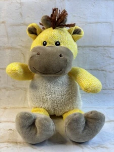 Walmart Spark Create Yellow Giraffe Rattle Knit Plush Baby Toy Soft Stuffed 13" - Picture 1 of 11
