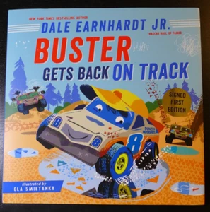 DALE EARNHARDT JR ✎AUTOGRAPHED✎"BUSTER GETS BACK ON TRACK"  NEW SIGNED BOOK 2023 - Picture 1 of 3