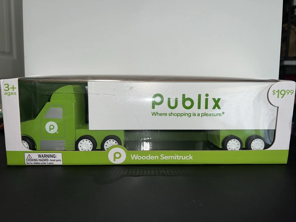 "Semirremolque de madera Publix Supermarket camión de reparto nuevo 2023 neumáticos rodantes 13""" Foto 1 de 4