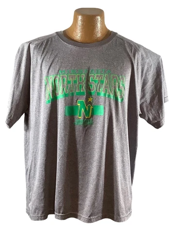 Minnesota North Stars NHL Hockey T-Shirt Fusion Fit Gray Size 2XL XXL 50-52 Cover