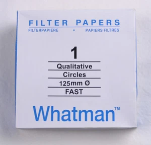 PAPEL DE FILTRO 12,5 cm 100 DISCOS CUALITATIVO RÁPIDO 101 - Imagen 1 de 1
