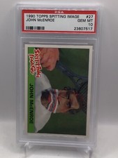 1990 Topps Spitting Image #27 John McEnroe PSA 10 (Top Pop, Pop 1)