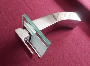 Waschbecken-Armatur, HAC Design deluxe line, Neu Messing-verchromt, Glas - Bild 1 von 6