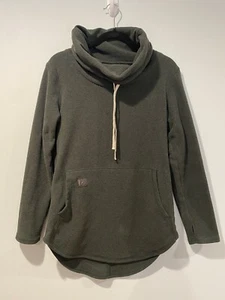 Deso Supply Sweater Womens Small Olive Sweatshirt Tallac Pullover Cowl Neck - Picture 1 of 7