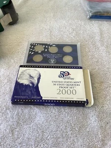 United States Mint 50 State Quarters 2000 Proof Set Mass,MD,SC,NH,Vir - Picture 1 of 4