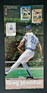 Baseball Card Price Guide Monthly November 1988 Poster - Greg Maddux - Picture 1 of 1