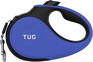 Retractable Dog Leash, 16ft Nylon, One-Handed Brake/Lock (L, Blue) - Picture 1 of 6