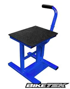 HEAVY DUTY MX LIFT UP STAND YAMAHA BLUE YZF WF MOTOCROSS BIKE PADDOCK STAND - Picture 1 of 2
