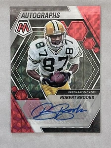 2023 Panini Mosaic ROBERT BROOKS Red Mosaic Auto /199 Green Bay Packers  - Picture 1 of 2