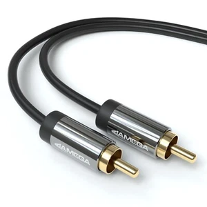 10m Kabel subwoofera Cinch RCA Kabel Cyfrowy koncentryczny HiFi Audio Kabel 2x RCA - Zdjęcie 1 z 5