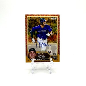 2023 Topps Gilded Collection Nolan Jones RC Rookie On-Card Auto Red #3/5 SSP