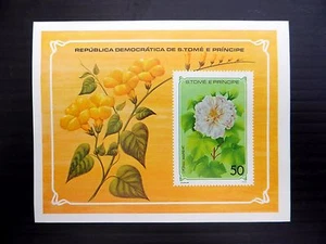 Islas Santo Tomás y Príncipe 1979 flores en M/Hoja x50 NB827 - Imagen 1 de 1