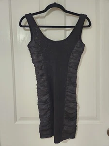 Mink Pink Black Bodycon Dress Cotton Size S - Picture 1 of 2