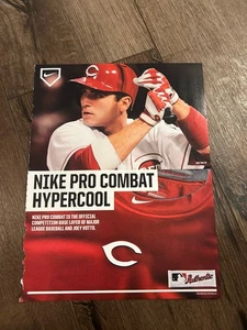 Poster fotografico pubblicitario JOEY VOTTO 8 X 11" NIKE Pro Combat Hypercool Cincinnati Reds - Foto 1 di 1