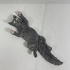 Vintage 14" Ceramic Incense Burner Black Cat Tray Wall Hanger Halloween Display