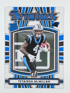 Tetairoa MCMILLAN 2025 Donruss #32 RATED ROOKIE THROBACK RC Carolina Panthers - Bild 1 von 3