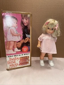 Vintage Baby First Step Puppe 1964 Mattel Laufspielzeug / Box - Bild 1 von 9