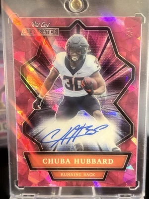 2021 Wild Card Alumination Foil Chuba Hubbard #1/2 - Image 1 of 4