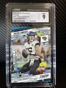 2021 Panini Chronicles - Prestige Rookies Update Trevor Lawrence #201 XP CGC 9 - Bild 1 von 3