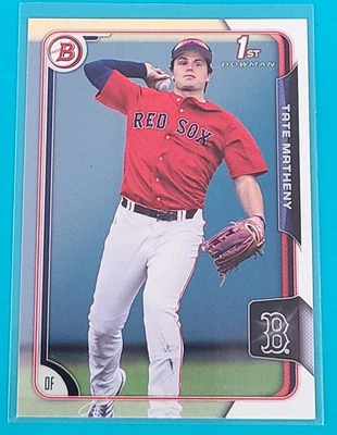 2015 Bowman Draft    #89 Tate Matheny Boston Red Sox Baseball Card A2 - Image 1 of 2