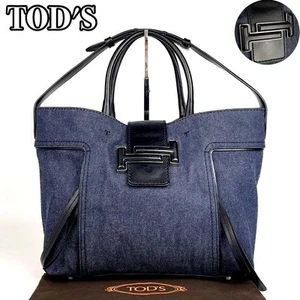 Tod'S Tasche 2Way Double T Denim Leder schwarz - Bild 1 von 10