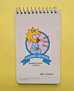 Vintage The Simpsons 1990 Notepad 3 x 5 inches. Maggie Simpson. New Condition - Picture 1 of 5