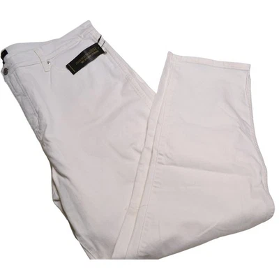 Pantalones de mezclilla Banana Republic altos holgados blancos para hombre talla 34x30 Foto 1 de 4