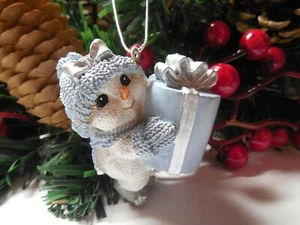 Snowman Holding a Christmas Gift Christmas Tree Ornament - Picture 1 of 2