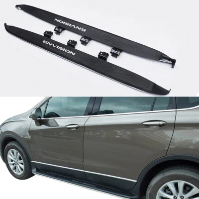 Tablas de correr peldaños laterales pedales barra apta para Buick Envision 2016-2020 Foto 1 de 4