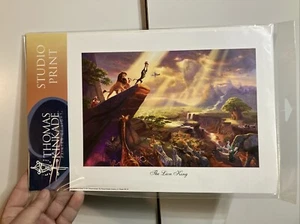 Disney Thomas Kinkade Studios Art Print THE LION KING 8 x 10 - Picture 1 of 2