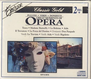 Great Moments of Opera: Verdi, Rossini, Mozart, Beethoven, Puccini (2 CDs) New - Picture 1 of 2