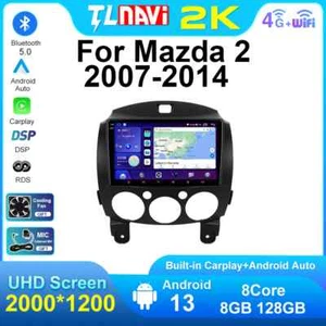 Android Auto Carplay Car Radio For MAZDA 2 Demio 2007-2014 GPS Player - Picture 1 of 48