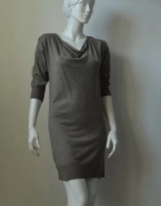 Ann Taylor Loft Merino Wool Blend Damen Kleid Pullover Braun Größe S - Bild 1 von 6