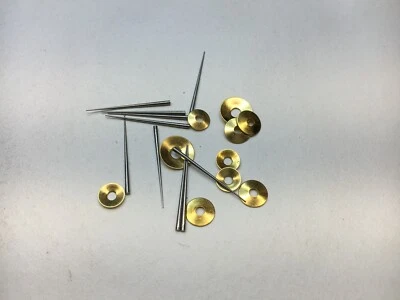 Brass Washers and Tapered Pins for Clock Repair to Hold Hands Set of 20 - Image 1 of 3