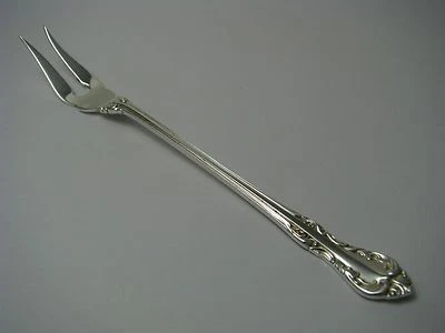 GARFO PRATA ESTERLINA GARFO LIMÃO ESCOLHA OLIVA Padrão Laurentian Henry Birks & Sons - Imagem 1 de 4