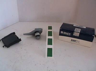 NEW BRADY M71EP-173-593-GN Label Cartridge, Green, Polyester, 2 In. W (H46T) - Image 1 of 4