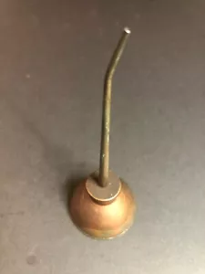 Vintage 5" H abgewinkelte Düse Daumenpumpe Ölkanne - Bild 1 von 6