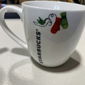 2011 Starbucks Dove & Mittens Collector Christmas Holiday 13oz Coffee Cup Mug -C - Picture 1 of 5