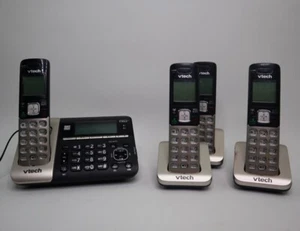 VTech DS6752-4 Coredless 4 Handsets Connect to Cell Phone Answering System - Picture 1 of 3