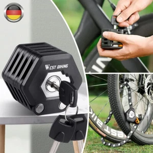 85cm Fahrradschloss Faltschloss E Scooter Schloss Mit Halterung Und 3 Schlüssel - Bild 1 von 13