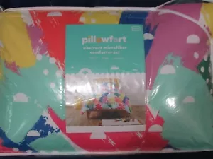 Pillowfort Abstrakt Mikrofaser Twin Bettdecke Set Mädchen Bettwäsche 2-teilig Neu im Paket - Bild 1 von 9