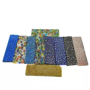 Millefiori Glas, Platte, Cabbing Rough, Lapidar, Lot, #R-6496 - Bild 1 von 10