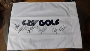 2023 LIV Chicago Flag / D.J - Norman - DeChambeau - Casey - Poulter & Westwood - Bild 1 von 4