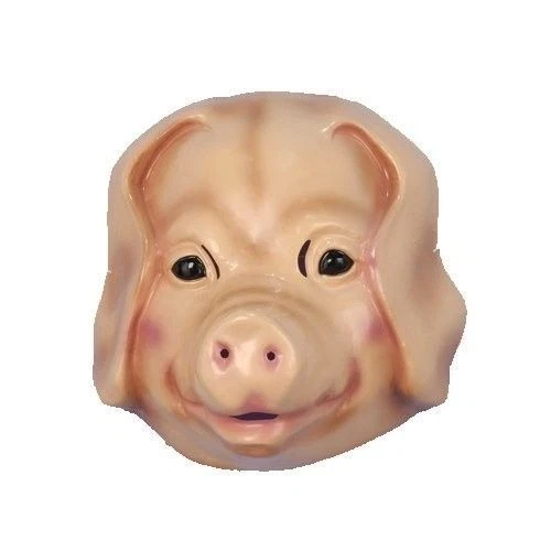 Máscaras de animales de plástico cara completa Asso selva granja y bosque disfraz máscaras de animales  Foto 1 de 4